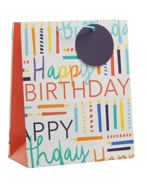 GIFT BAG MEDIUM-ESSENTIALS CAKES & CANDLES (2050)