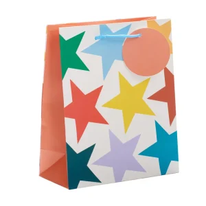 GIFT BAG MEDIUM-ESSENTIALS RETRO STARS (2133)