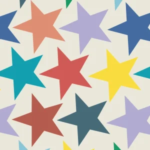 ROLLWRAP 1.5M TEAR STRIP-ESSENTIALS RETRO STARS (741)