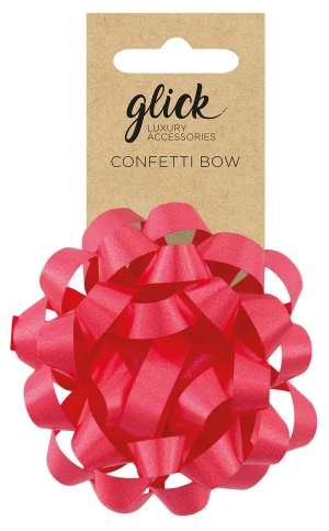 BOW CONFETTI RED