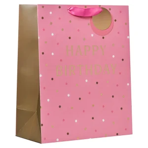 HAPPY BIRTHDAY PINK LARGE BAG