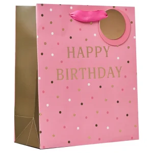 HAPPY BIRTHDAY PINK MEDIUM  BAG