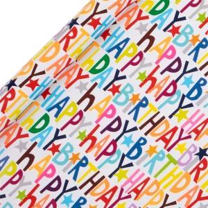 R/WRAP 4M PS HAPPY BIRTHDAY WHITE