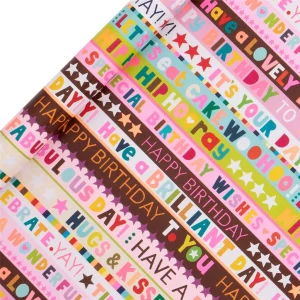 R/WRAP 4M PS BIRTHDAY STRIPE PINK
