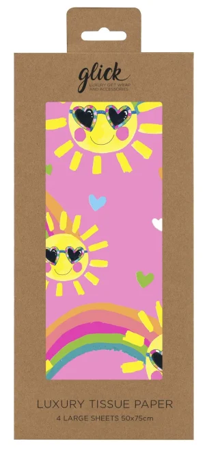 TISSUE PS JNRS SUNSHINE 4 SHEETS