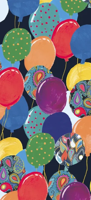 TISSUE PS BALLOONS BLUE 4 SHEETS